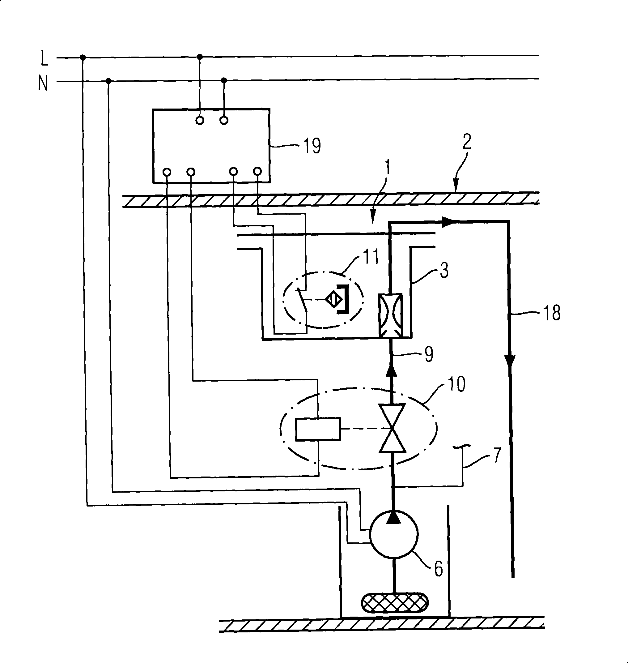 Ventilation device for a fuel container