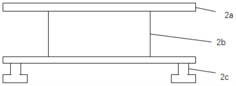 Atomic gyroscope axial azimuth angle measuring device and method based on double theodolites