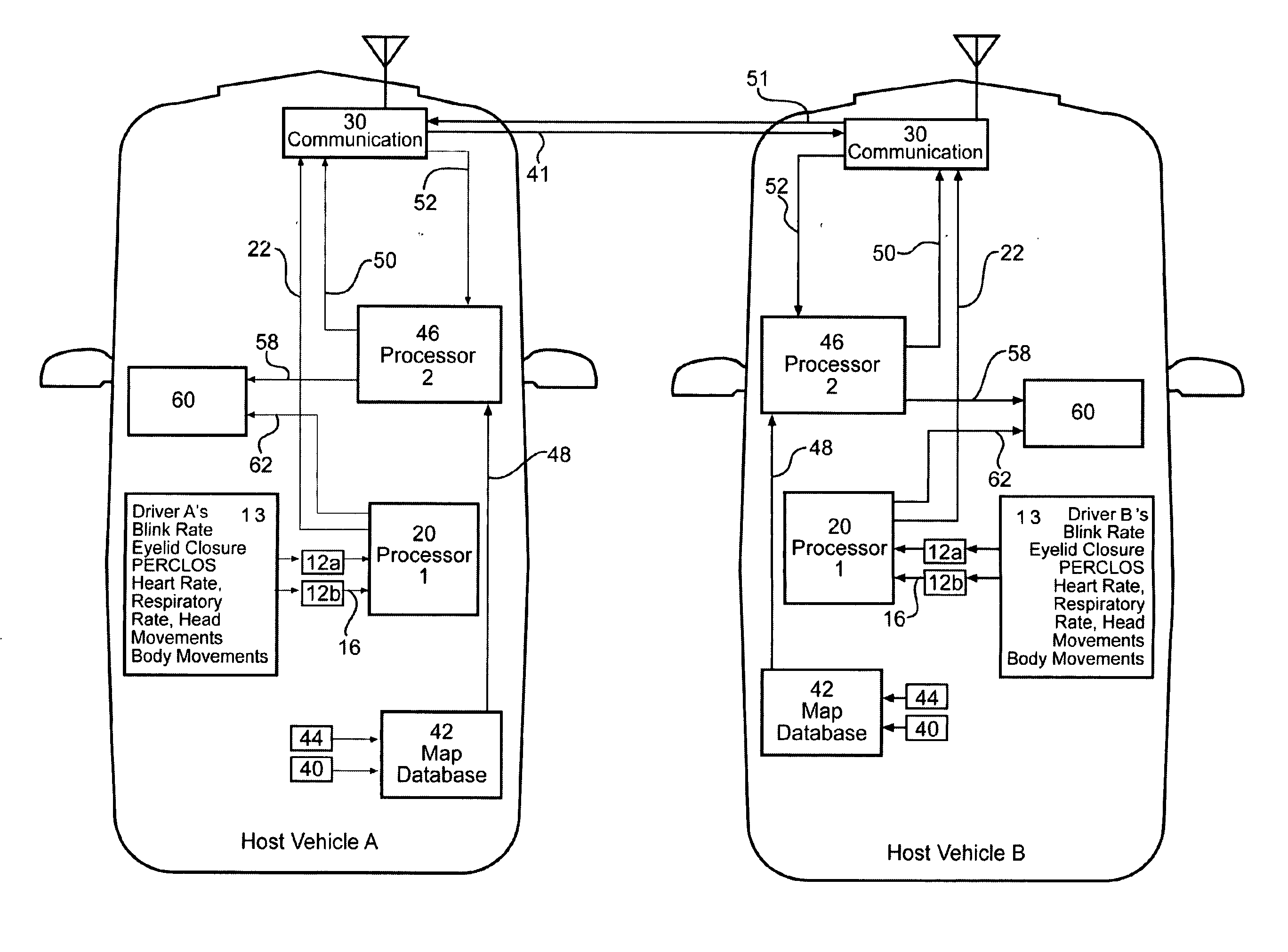 Inter-vehicle drowsy driver advisory system