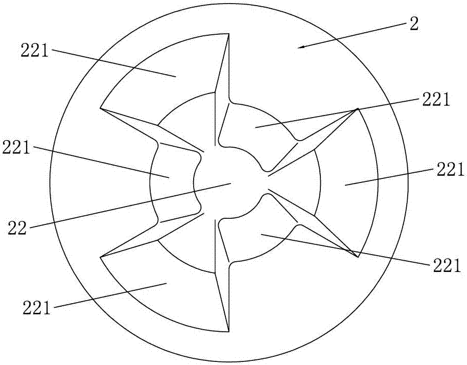 Air frying pan with improved structure