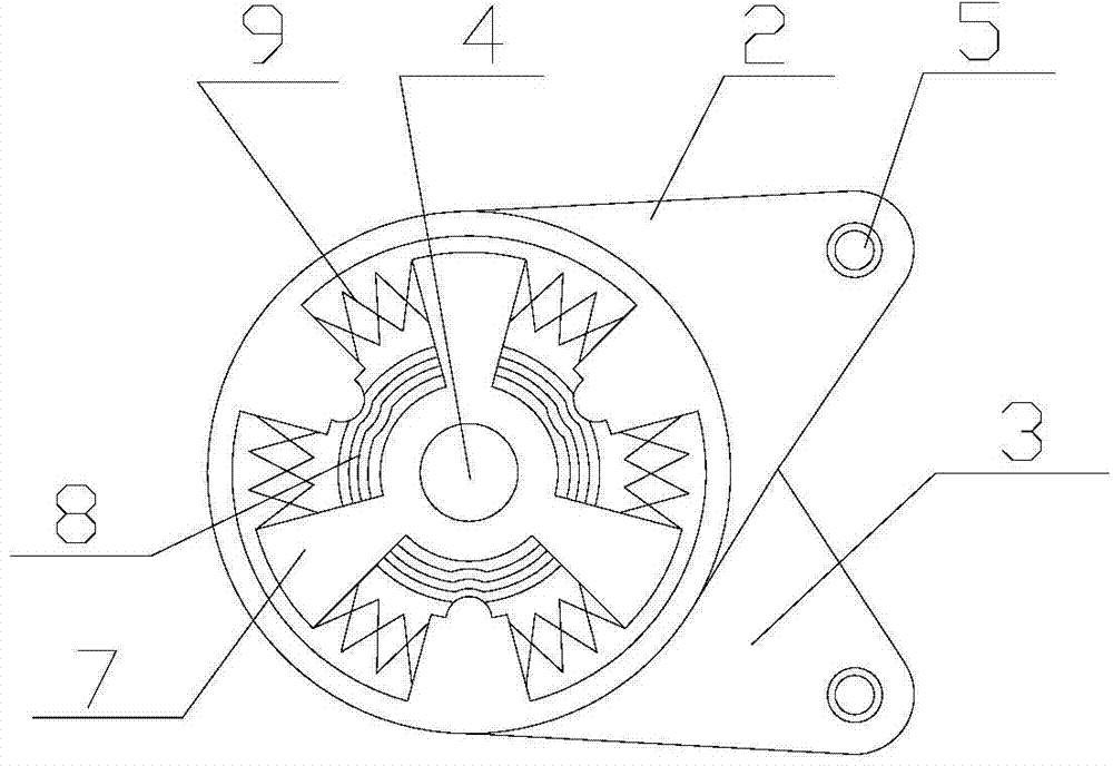 Self-returning lead extruding damper