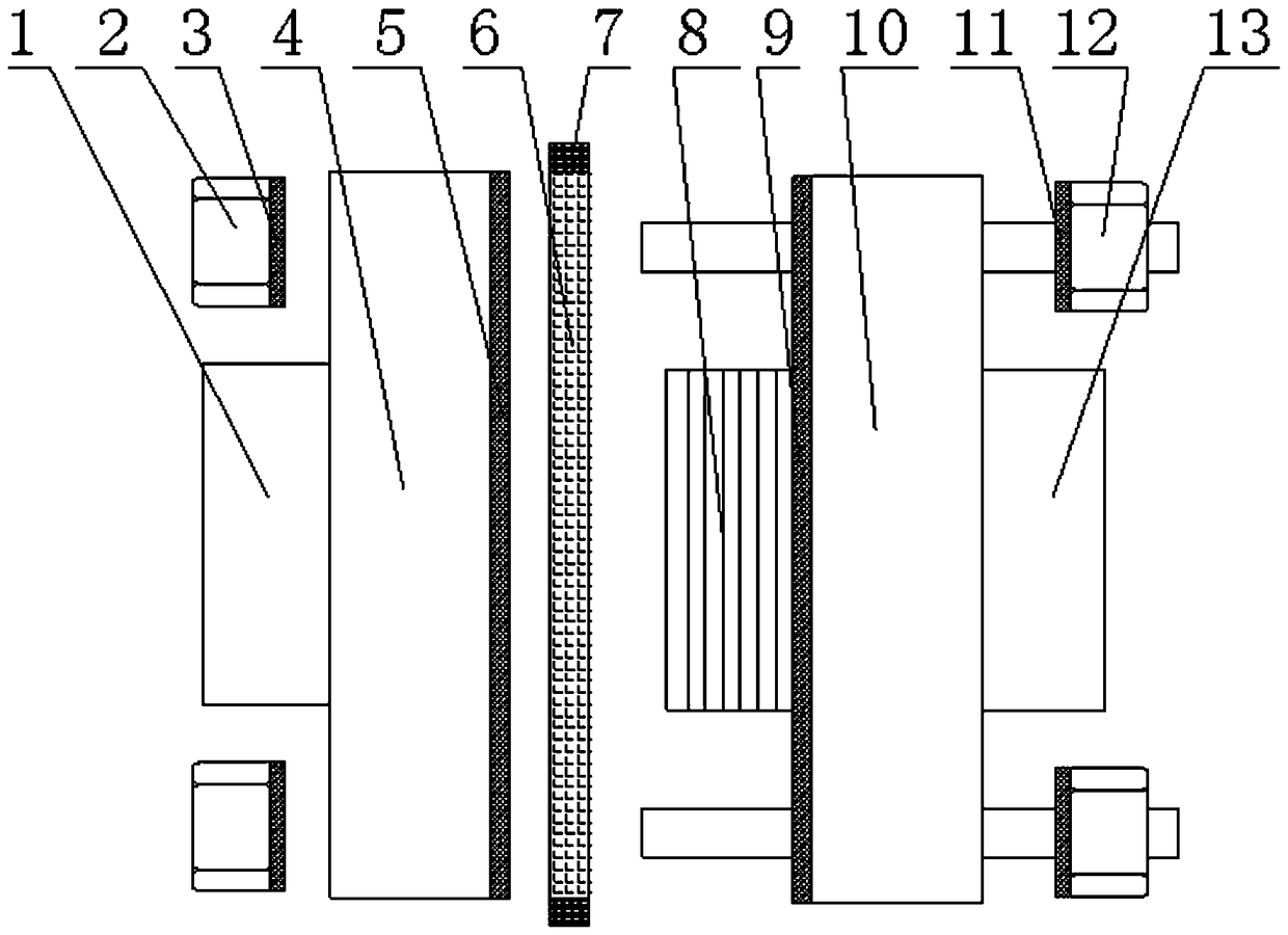 A high-efficiency sealing flange