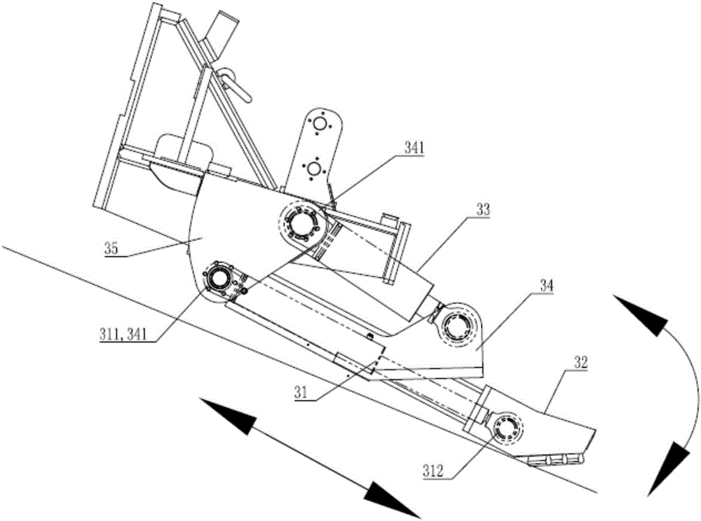 Auxiliary pushing mechanism for tunneller