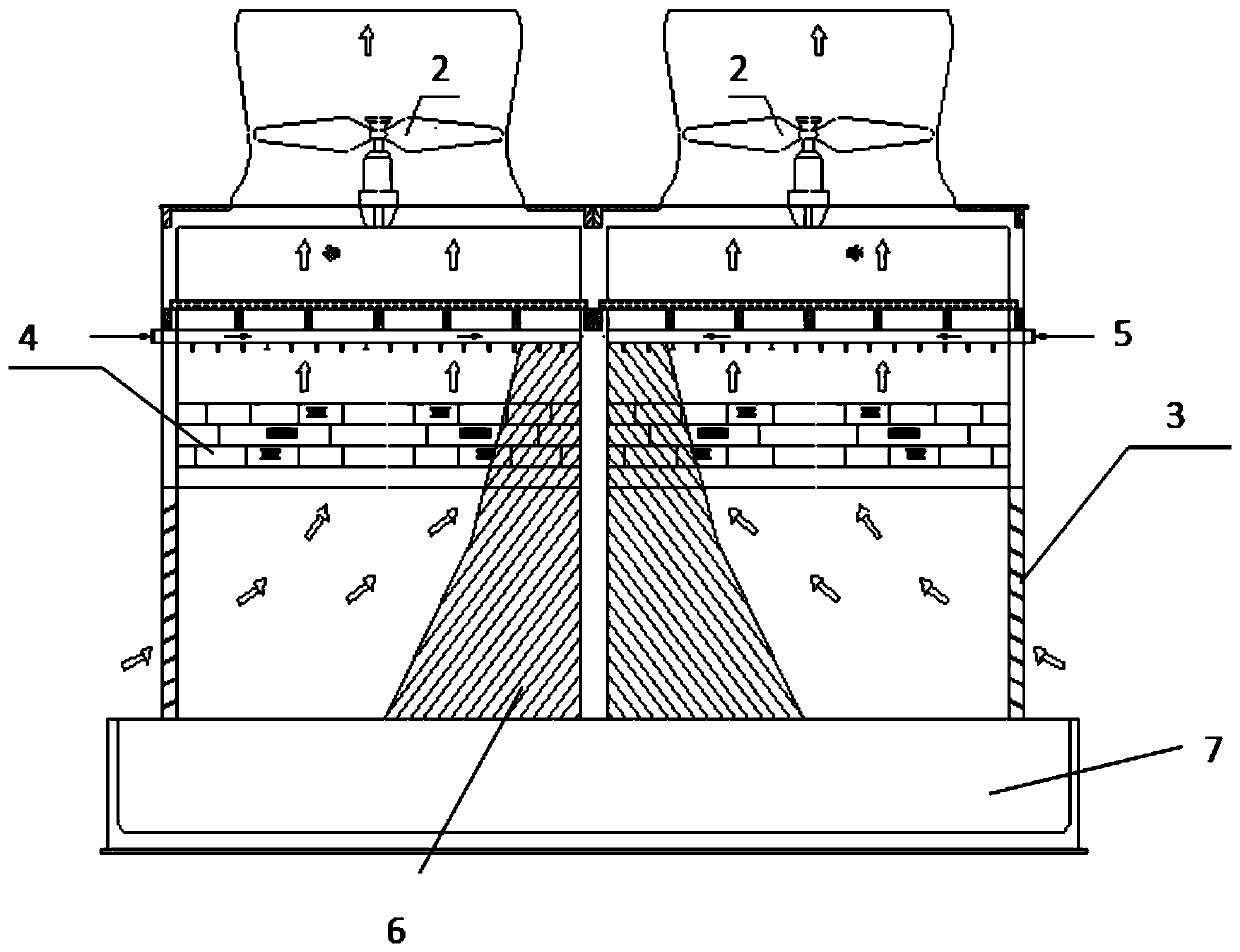 An optimized power tower with single side air intake