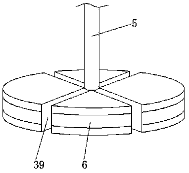 Efficient shredding device for pasture in animal husbandry