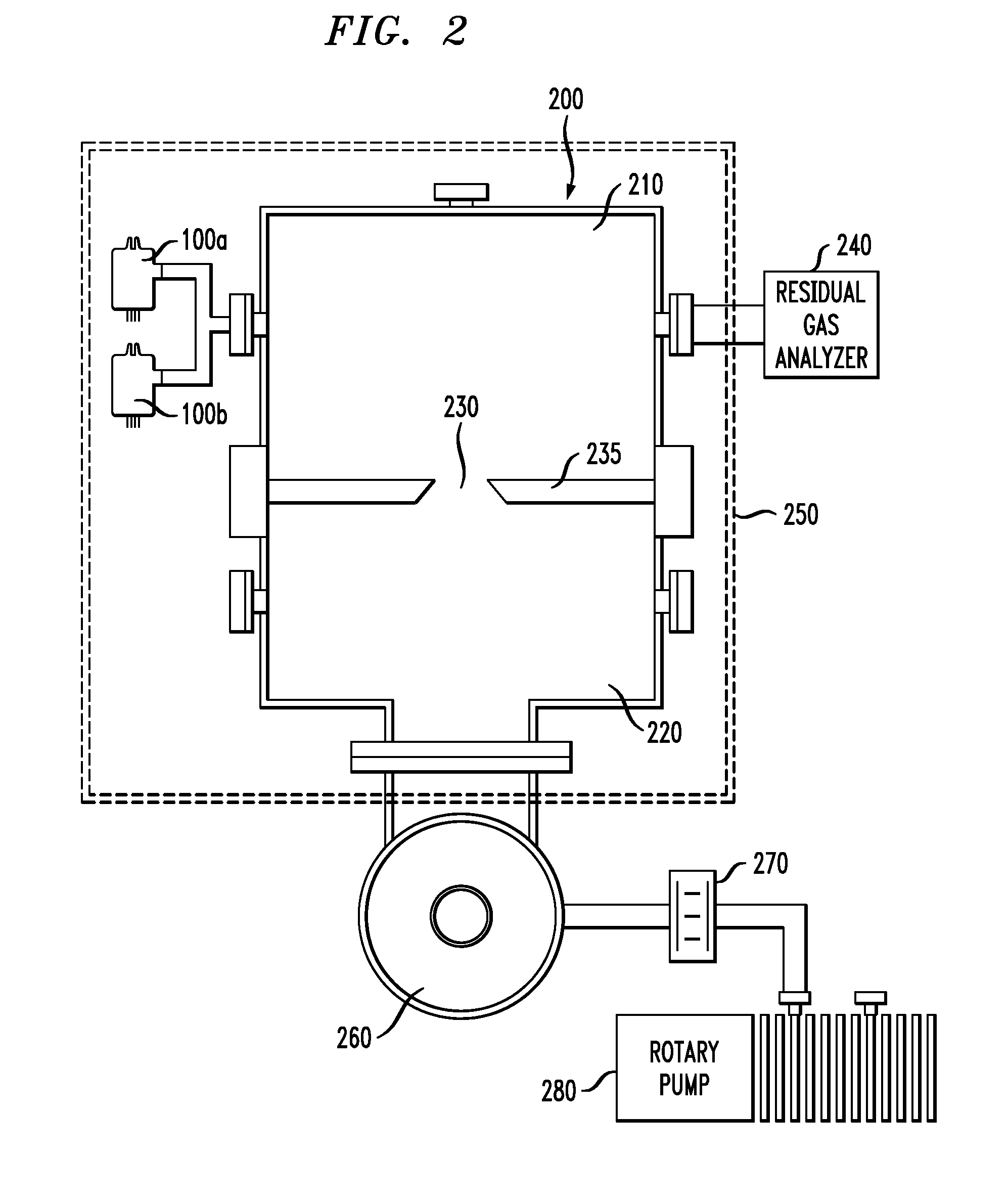 Apparatus for and method of measuring composition and pressure of the discharged gas from ion gauge using residual gas analyzer