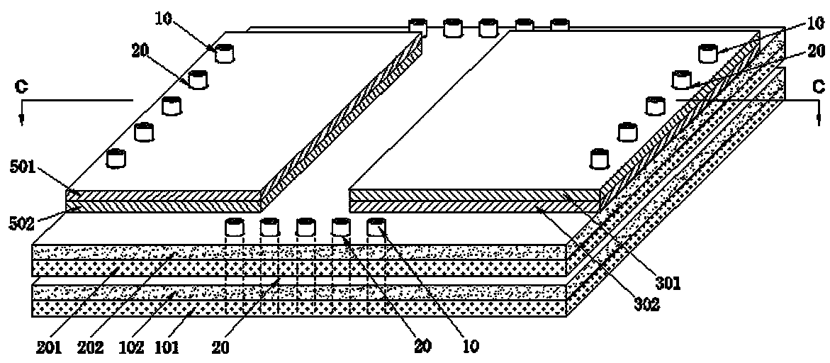 Multi-layer chip structure and connecting method