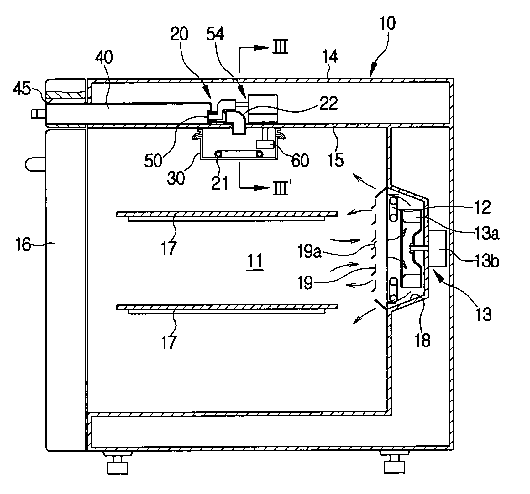 Heating cooker having a steam generating unit