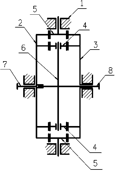 Face gear-type planetary reduction gearbox