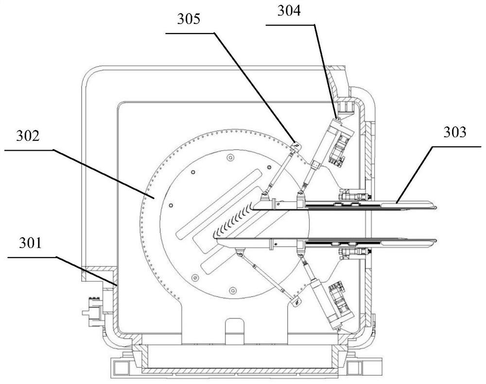 Height-adjustable plane cascade test section