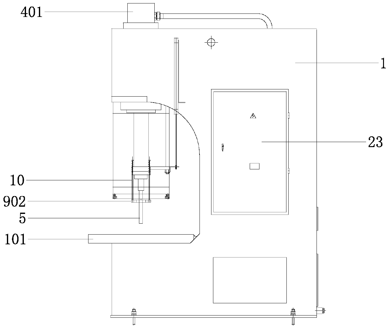 Ice cream mold spiral pressing equipment