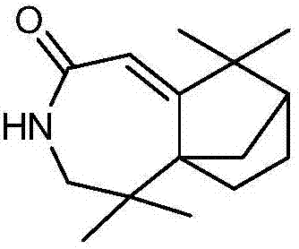 Compound composition comprising isolongifolene ketoxime lactam and trichloroisocyanuric acid and bactericide