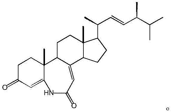 A sterol lactam compound piprolactam and its use in the preparation of anti-complement drugs