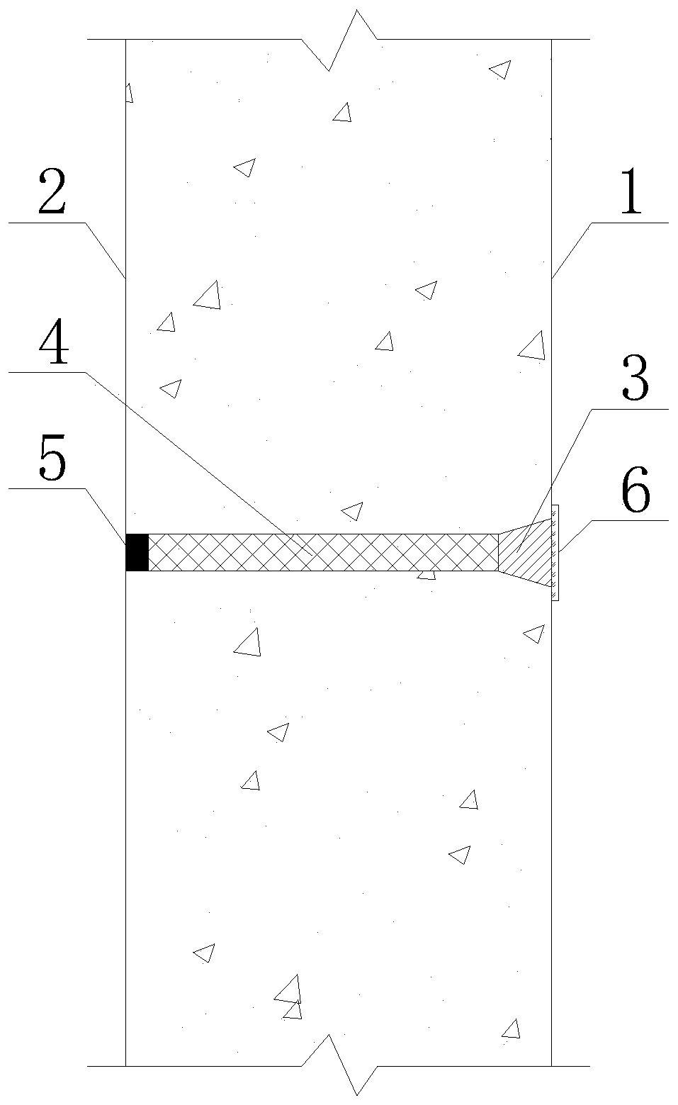 Seepage-preventing blocking structure and method for screw hole of concrete shear wall