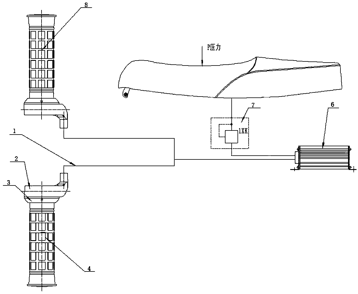 Gang control type electric two-wheeled vehicle