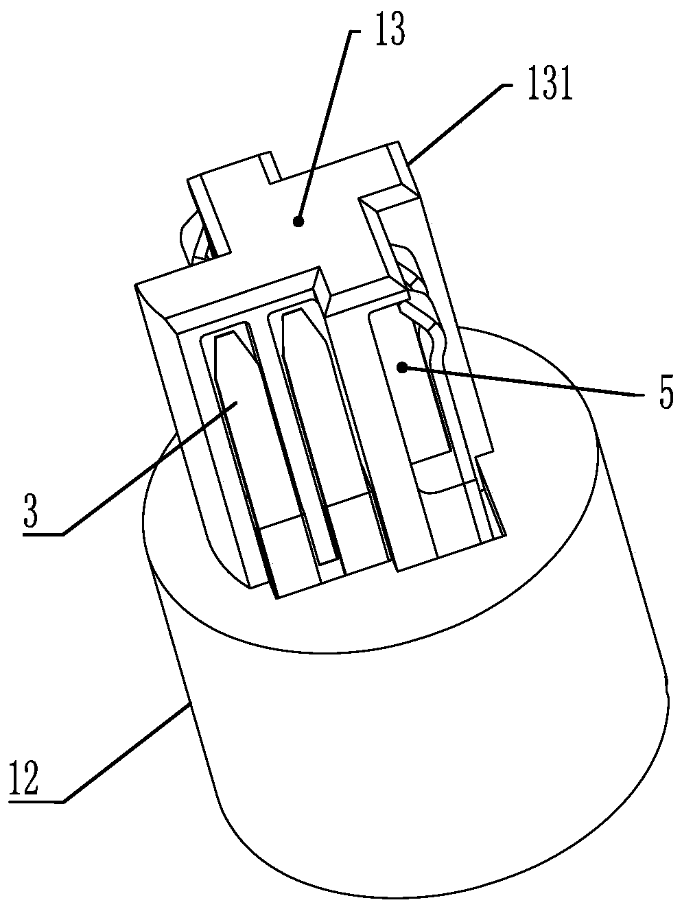 Plug-in connector for differential data transmission