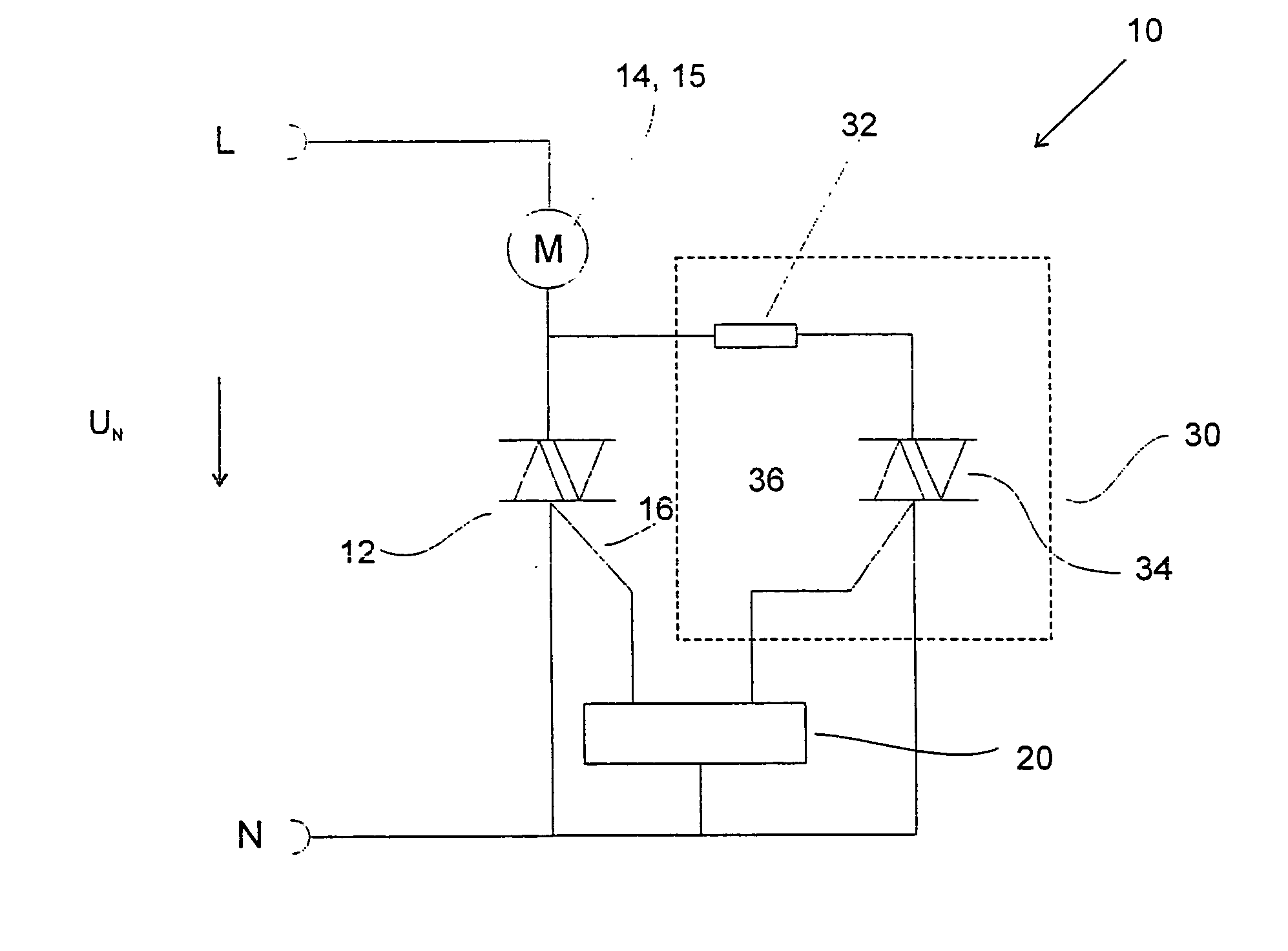 Apparatus for power control by phase gating and a method for harmonic reduction