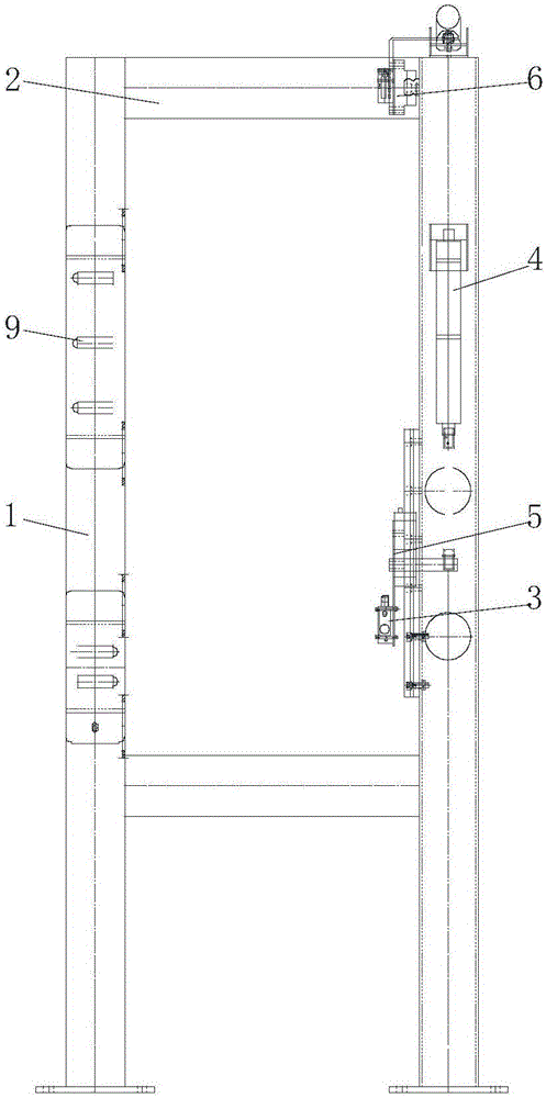 Automatic pneumatic hammer device for pipe pile mould closing