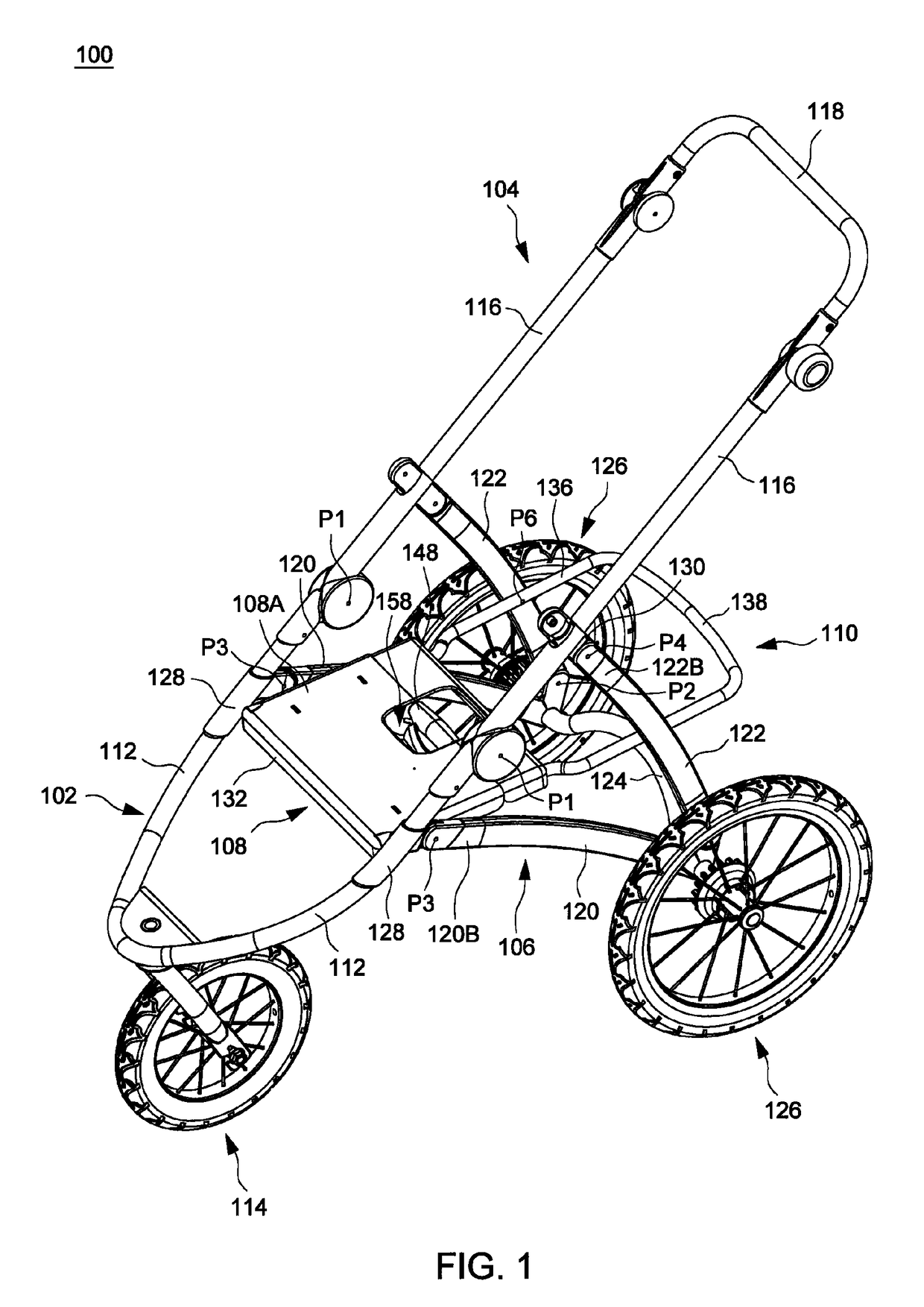 Infant stroller apparatus