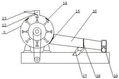 Fish meal processing crushing device