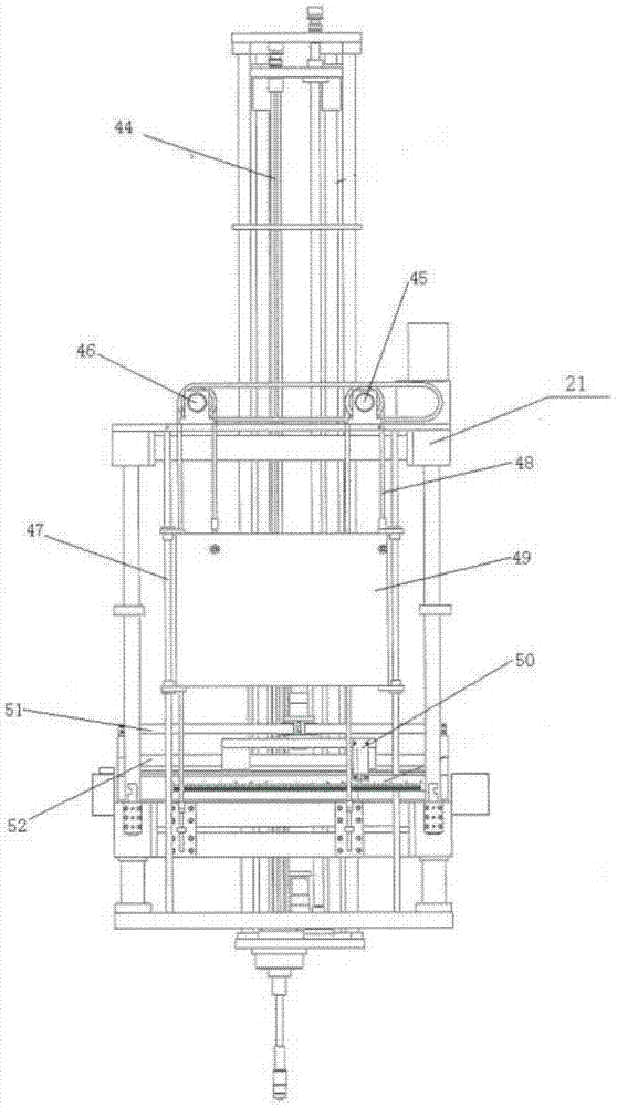 Automatic lifting rotating scanning device of hydrophone