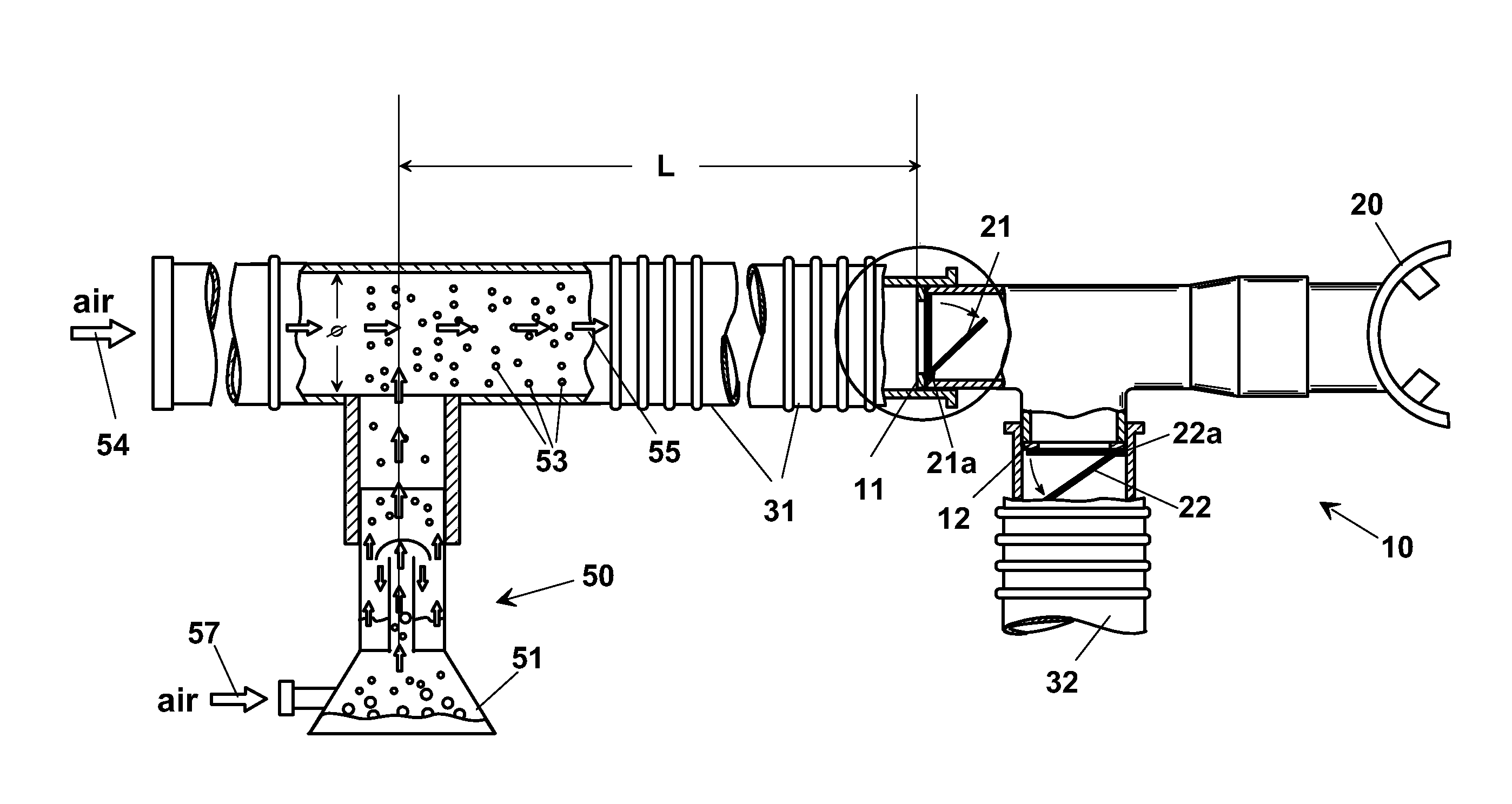 Ventilation apparatus for pulmonary scintigraphy