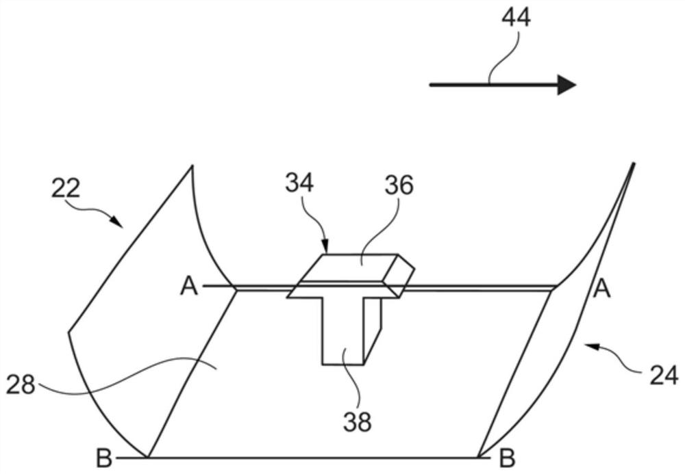 Fastening method and fastening device for B-pillar trim panel of motor vehicle with curtain airbag