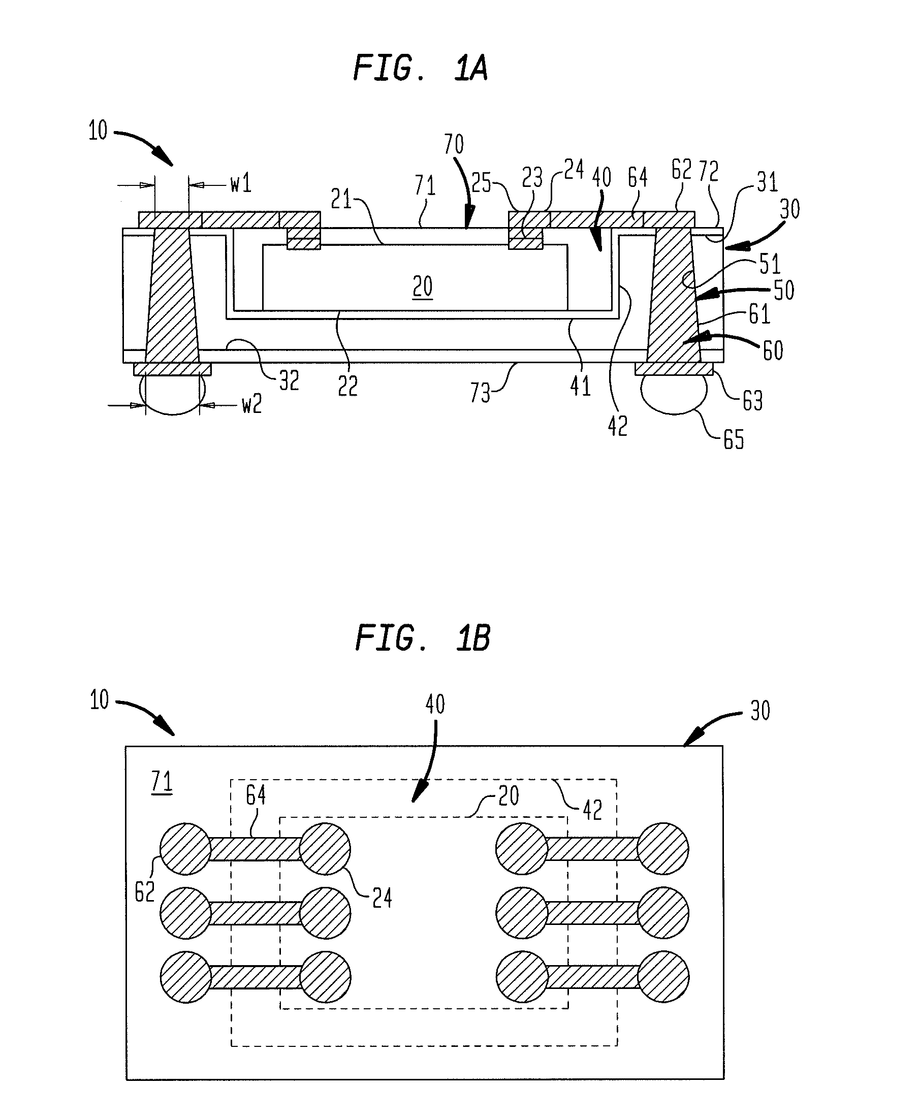 Microelectronic elements with post-assembly planarization