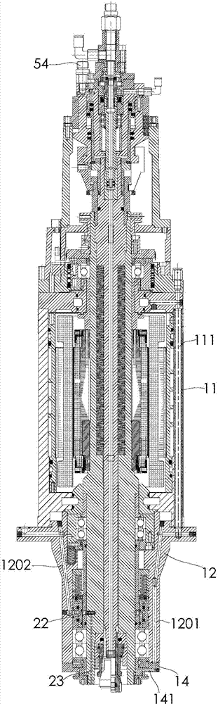 High-power and high-speed electric spindle