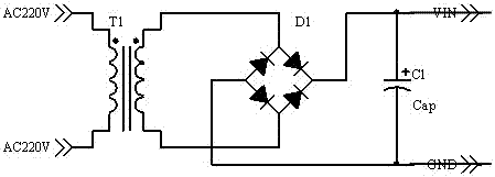 On-line integrated integrated switching constant current charger