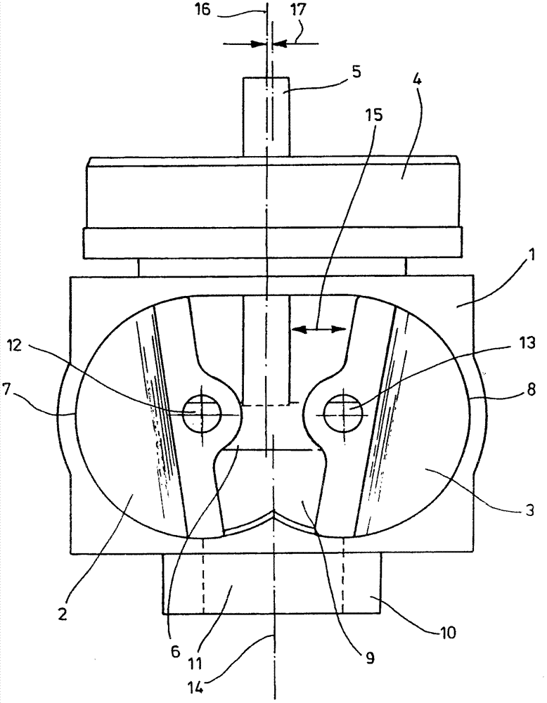 Device for controlling a fluid flow