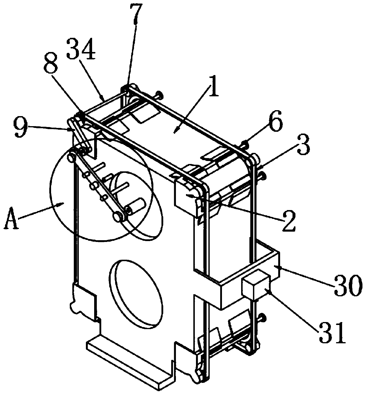 Central air conditioner outdoor unit heat dissipation and cooling treatment system and treatment method