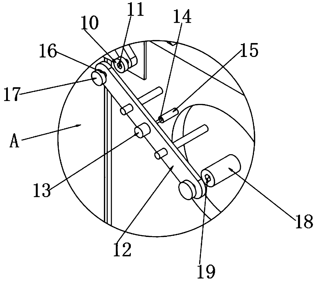 Central air conditioner outdoor unit heat dissipation and cooling treatment system and treatment method