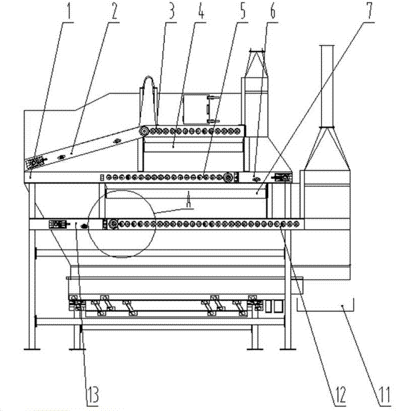 Method and device for removing impurities of tobacco leaves in pre-processing stage of threshing and redrying