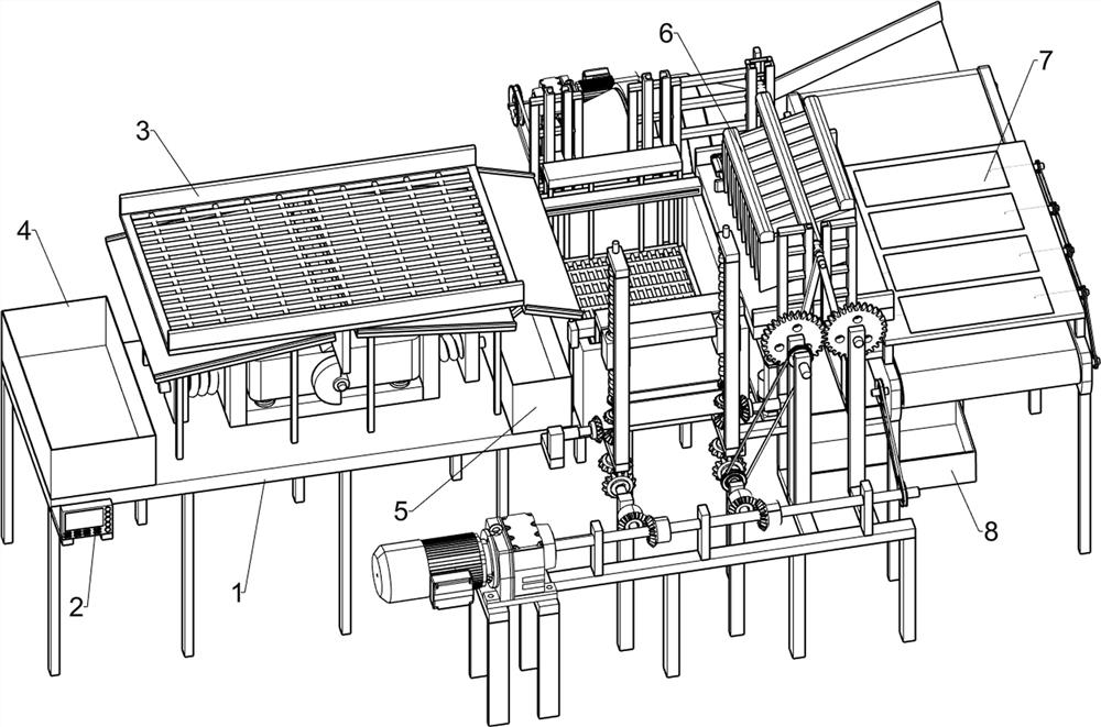 Gymnema sylvestre processing device capable of rapidly dewatering