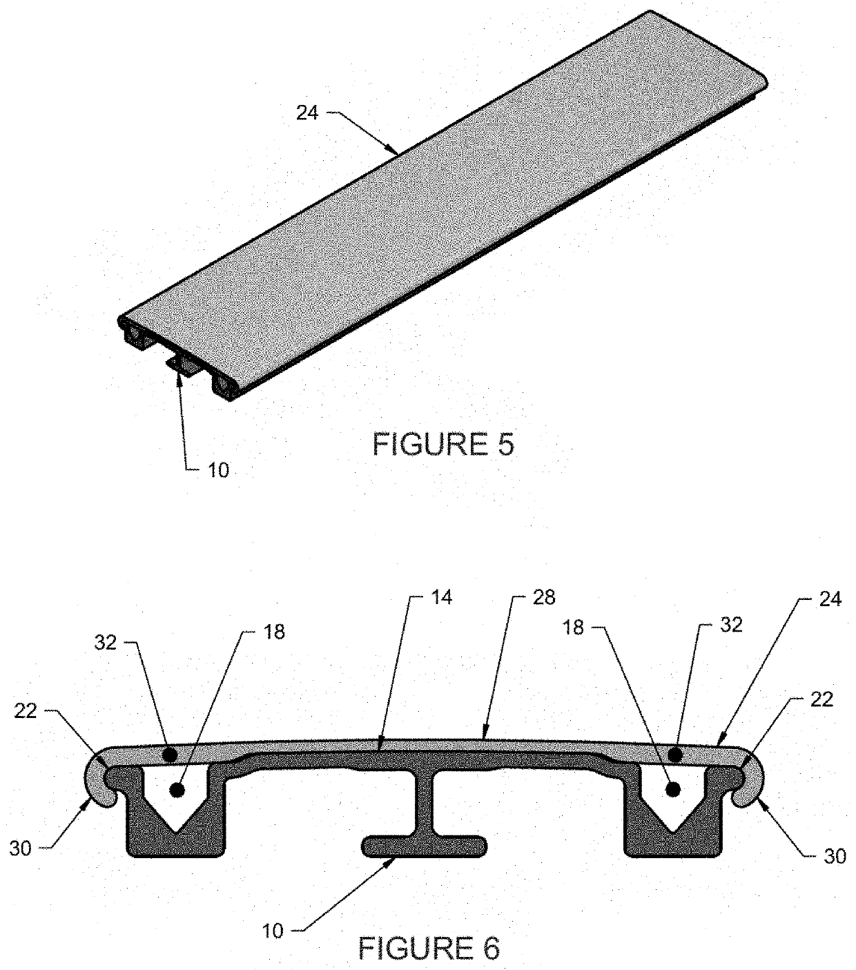 Deck board apparatus and method of making same