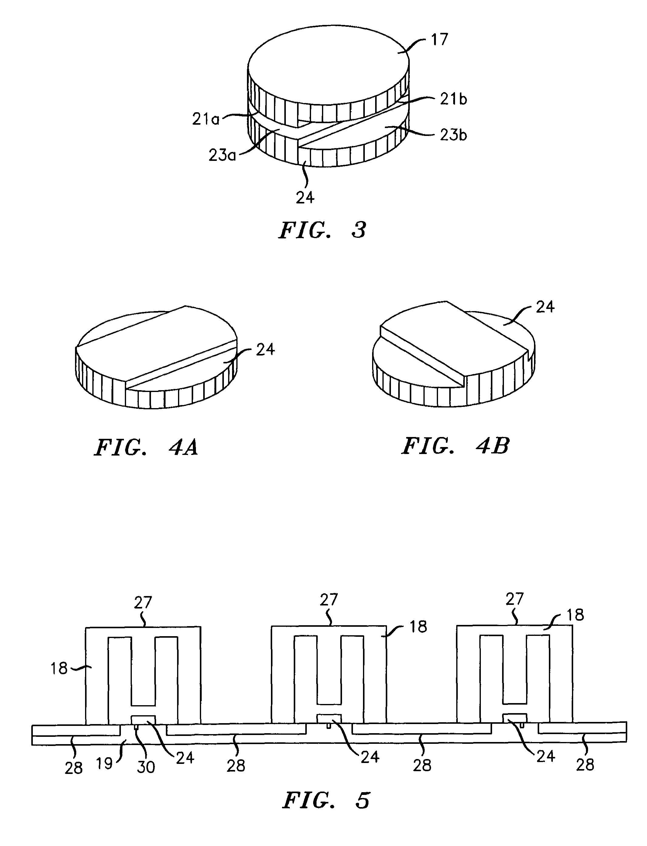 Re-entrant resonant cavities and method of manufacturing such cavities