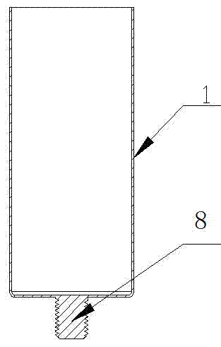 Aluminum shell for rapid plug-in type capacitor