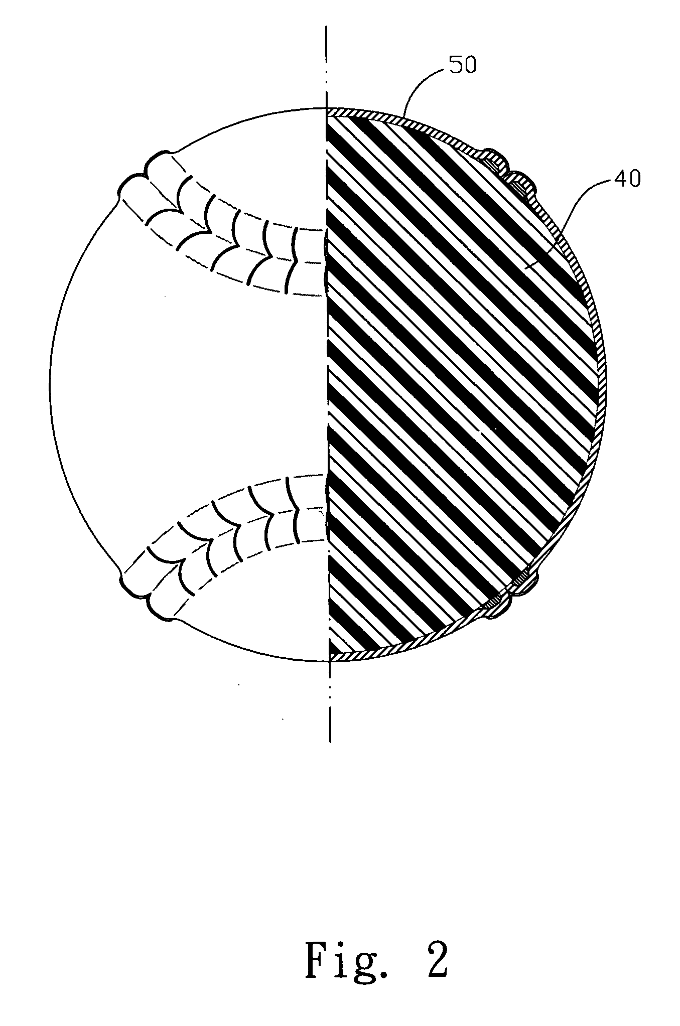 Softball with great resilient coefficient