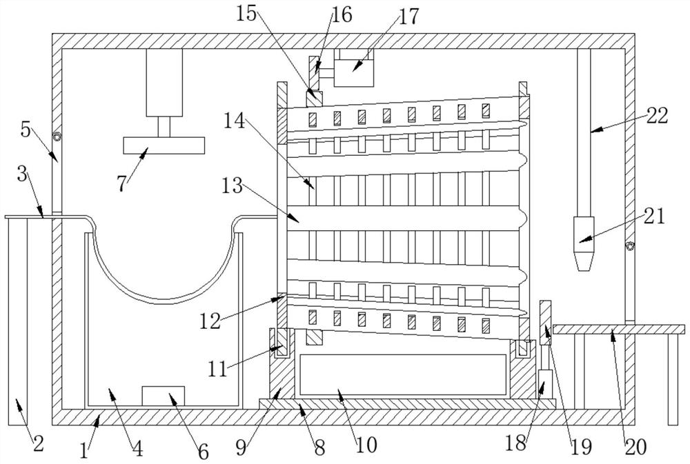 Unhairing device for pig, cattle and sheep slaughtering