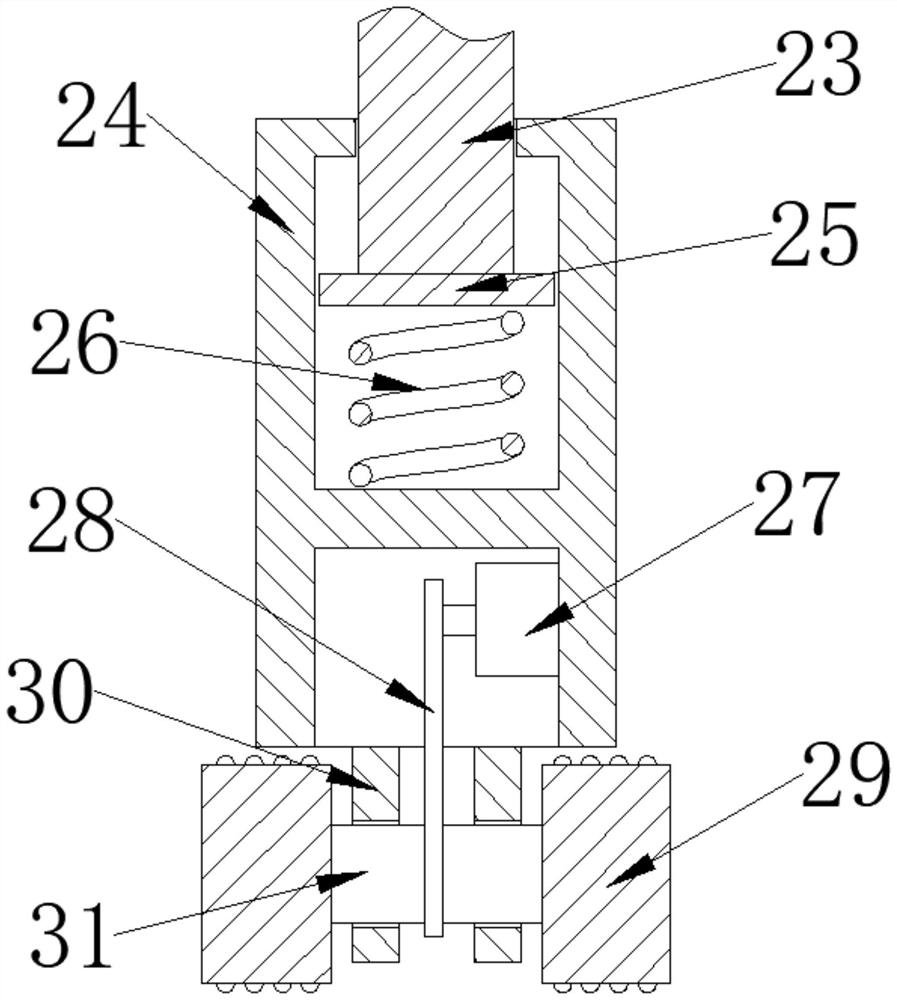 Unhairing device for pig, cattle and sheep slaughtering