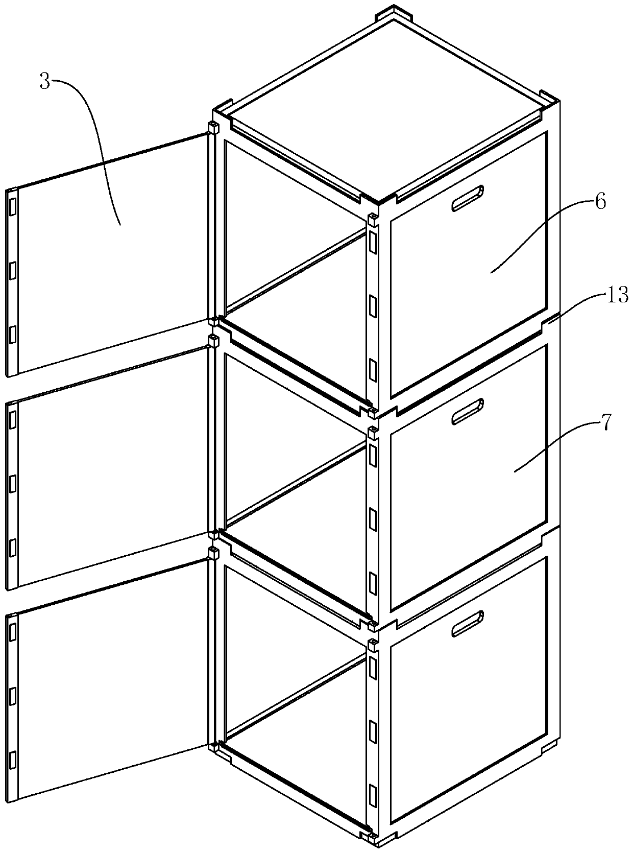 Storage box convenient to stack and use