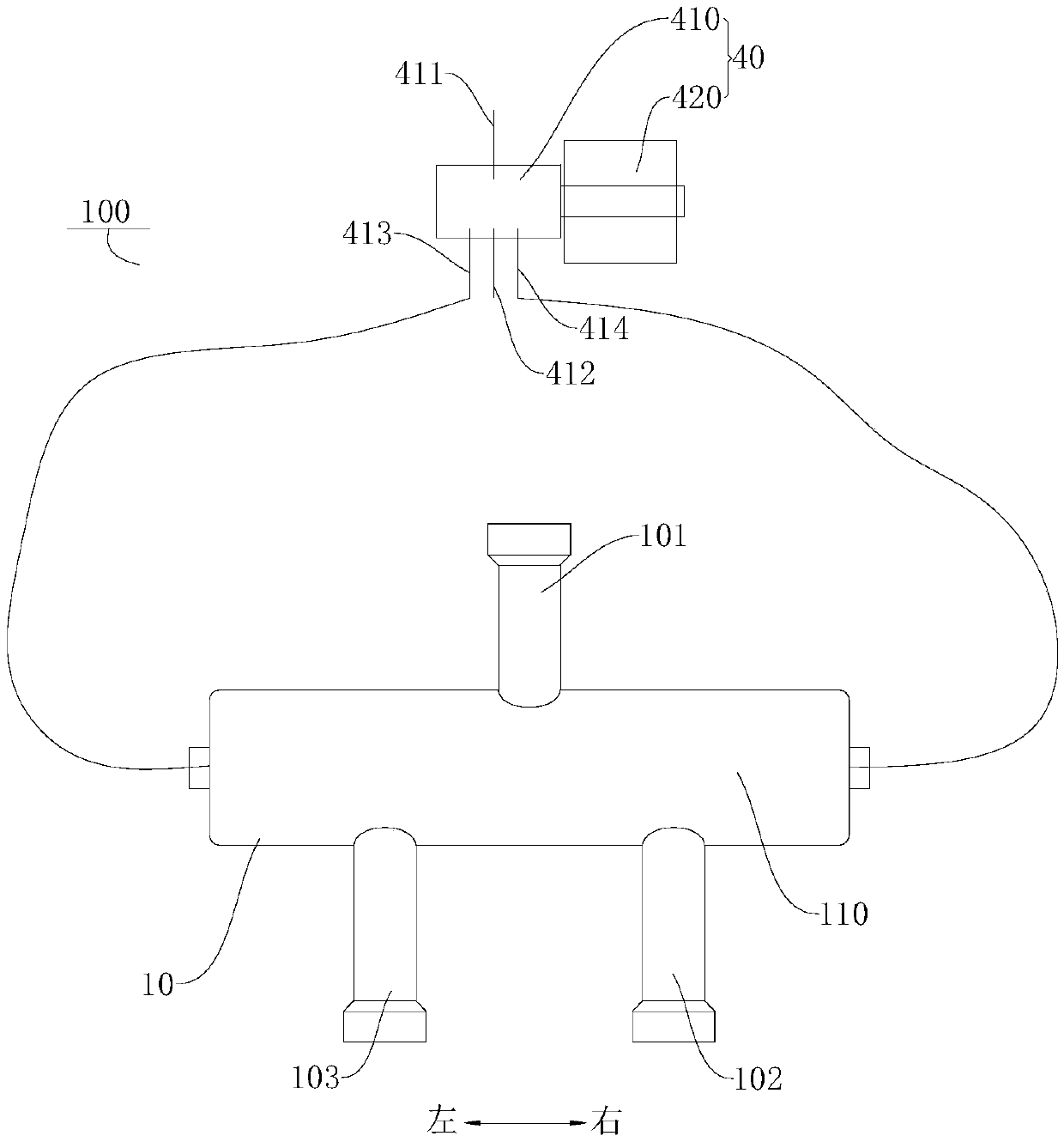 Three-way valve, compressor assembly, refrigerating device and control method of refrigerating device