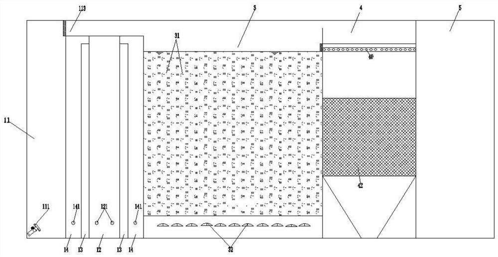 A continuous alternate mbbr sewage treatment method and equipment