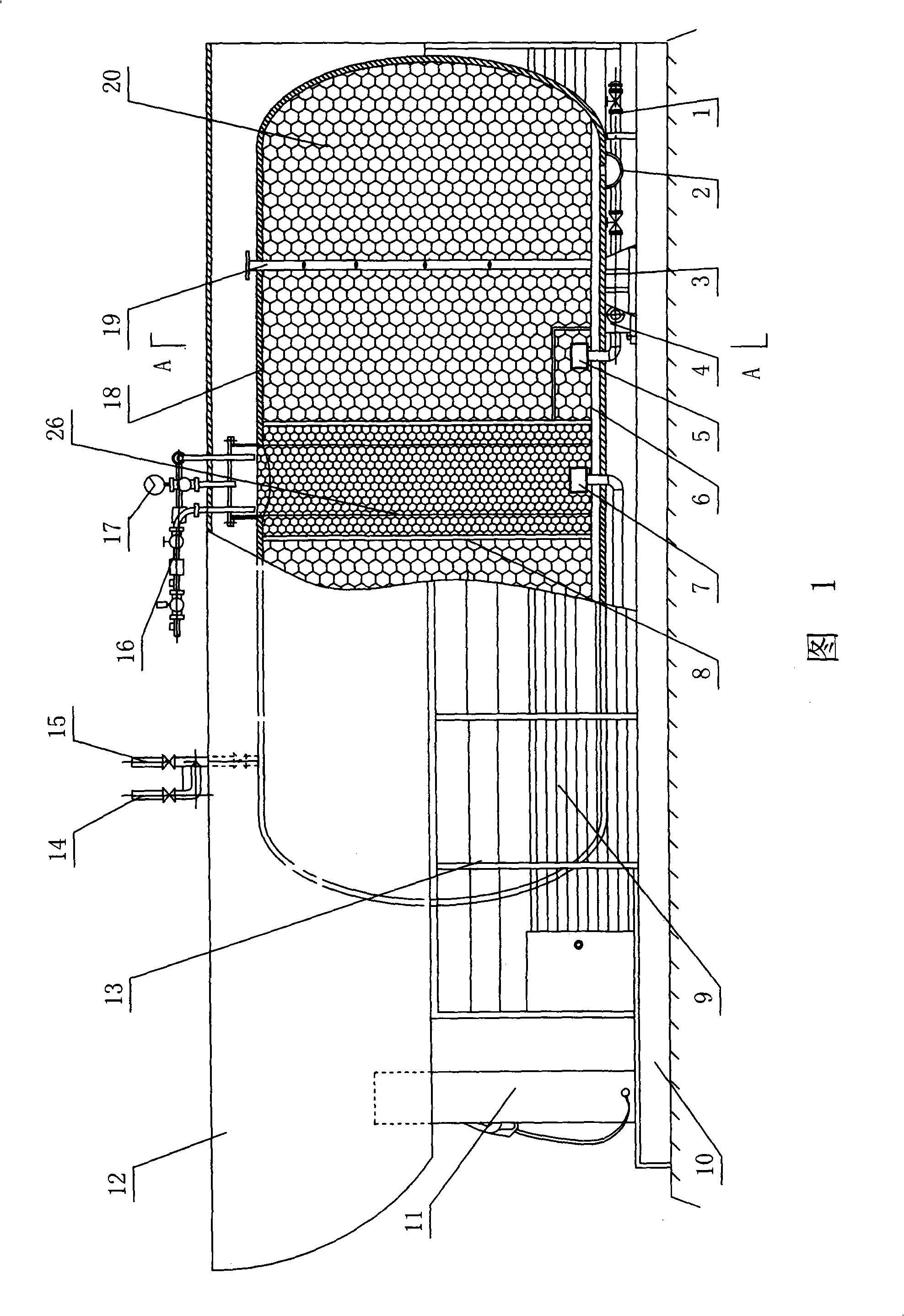 Separating explosion-proof skid-mounted type vehicle gasification device