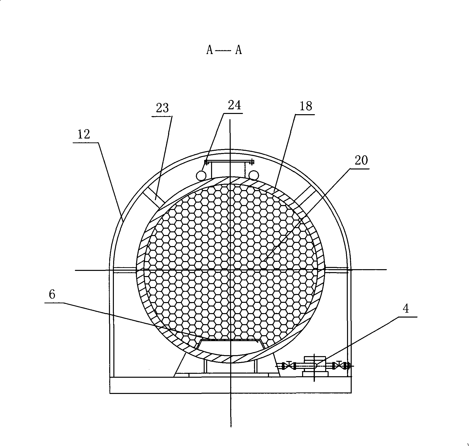 Separating explosion-proof skid-mounted type vehicle gasification device