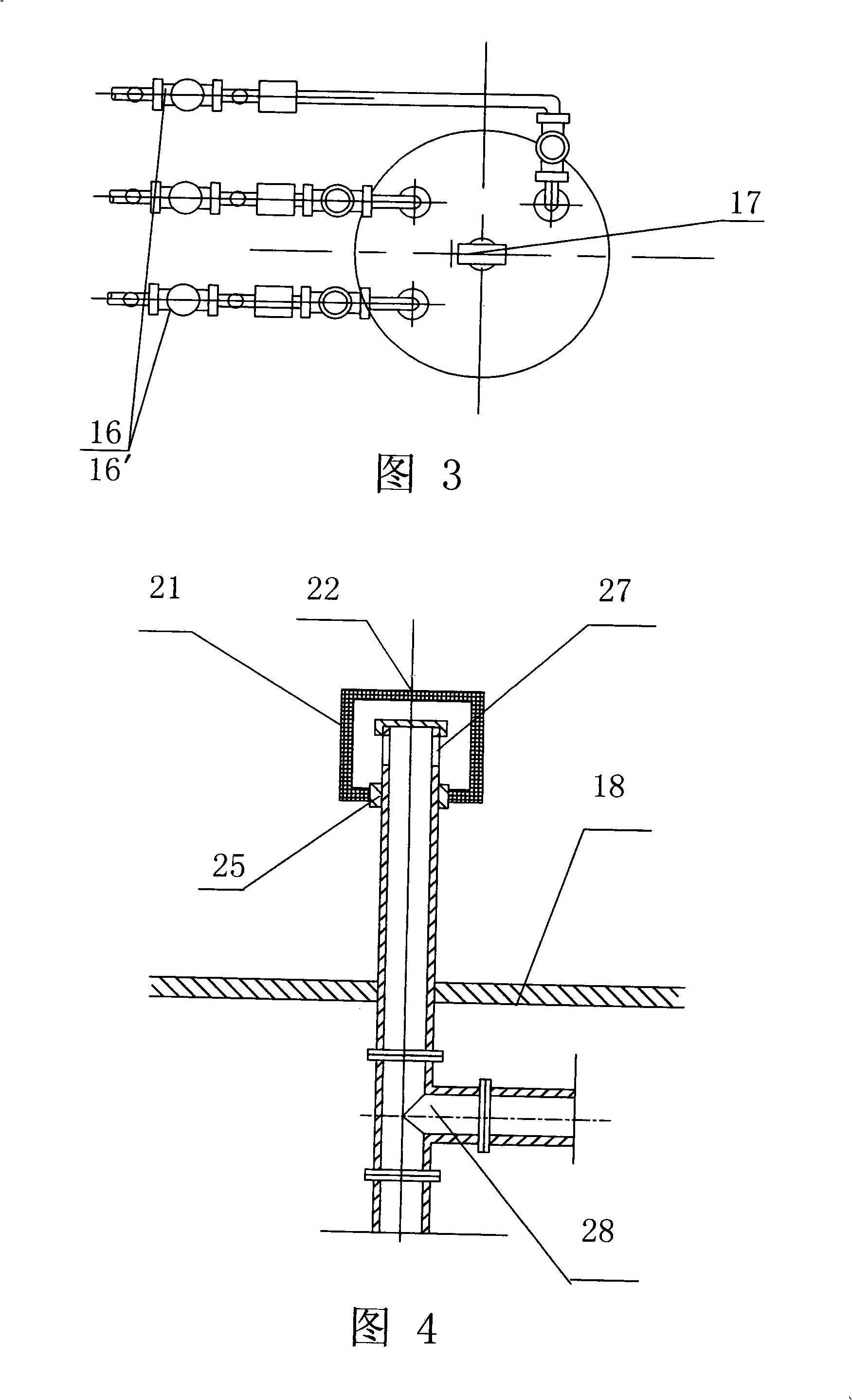 Separating explosion-proof skid-mounted type vehicle gasification device