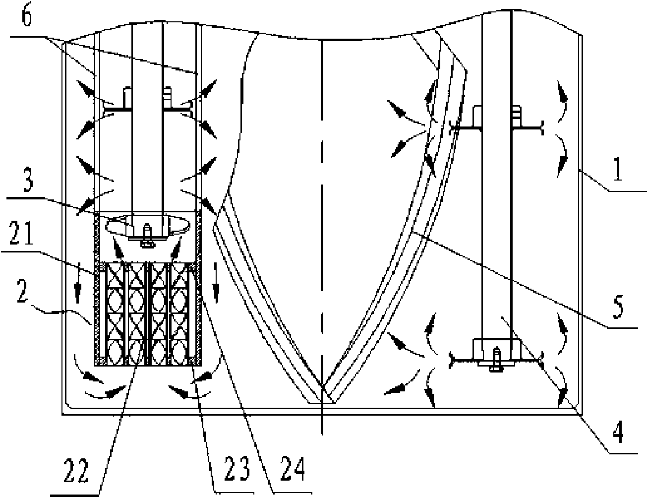 Epicyclic dynamic and static vacuum mixer