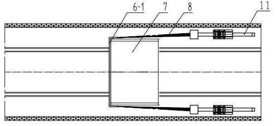 Steel belt type buffer variable force energy-absorbing device for preventing cart from running out for inclined shaft