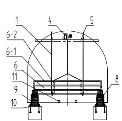 Steel belt type buffer variable force energy-absorbing device for preventing cart from running out for inclined shaft